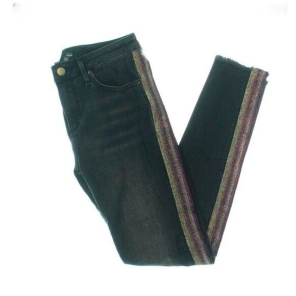 AQUA High Rise Skinny Jeans In Gray - Picture 5 of 5